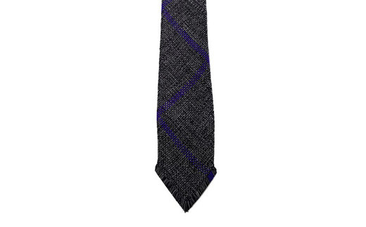 【台東区 道明】DOMYO Tie Wide<安田組(あんだぐみ)で作られた組紐ネクタイ> (カラー:Grey × Violet) 457916 - 東京都台東区