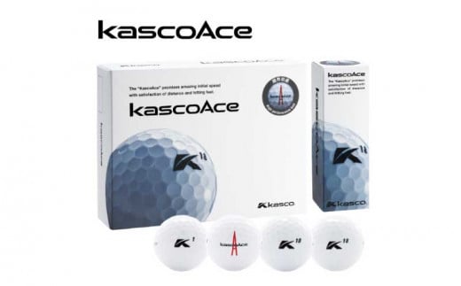 ゴルフ ボール KascoAce 1ダース 12球入 ゴルフボール キャスコ エース