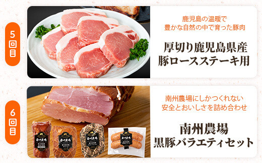 5回目：「厚切り鹿児島県産豚ロースステーキ用（約1kg）」