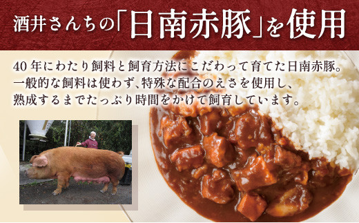 老舗レストランが作るハヤシライス!!「酒井さんちの日南赤豚ハヤシ」(200g×5パック)　肉　豚肉　加工品 BA72-23