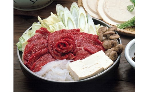 桜鍋用馬肉（上肉）＋たれセット（4人前） 301219 - 青森県青森県庁