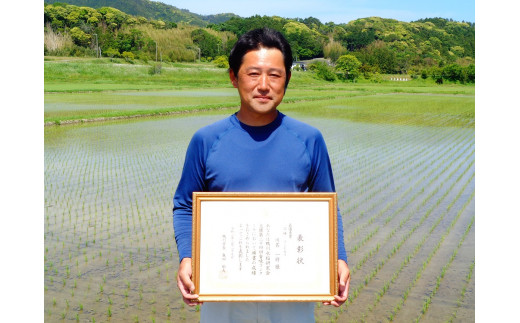 川名さんは「鴨川水稲研究会」のコンクールでは入賞の常連者。