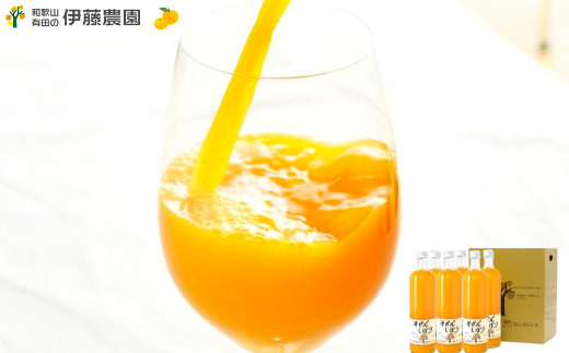 伊藤農園 100%ピュアみかんジュース大瓶750ml×6本セット(A484-1)