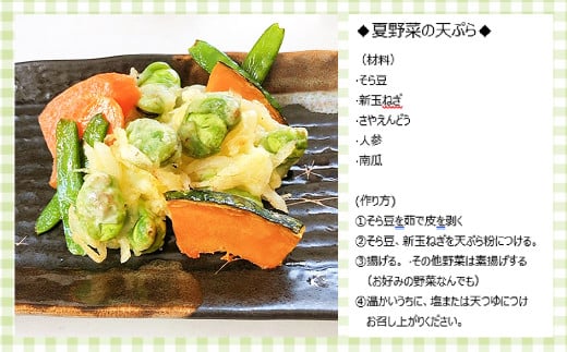 オススメレシピ②【夏野菜の天ぷら】