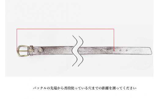 Bottega Glicine オリジナルベルト イタリアンレザー:ブラック - 山梨 Bottega Glicine オリジナルベルト イタリアンレザー:ブラック - 山梨