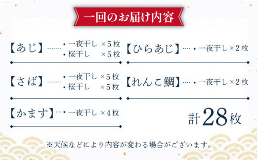 3回定期便】【訳あり】たっぷり28枚入り「長崎蚊焼干し」規格外干物