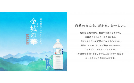 67 ミネラルウォーター 金城の華 ５００ｍｌ ２ｌ 各一箱 島根県浜田市 ふるさと納税 ふるさとチョイス