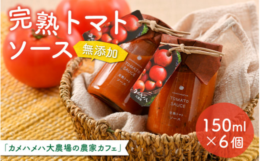 無添加 完熟トマトソース 150ml 6個 パスタやピザ スープに相性抜群 福井県あわら市 ふるさと納税 ふるさとチョイス