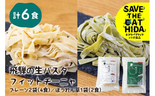 飛騨の生パスタフィットチーニャ 3袋 生パスタ スパゲティ フィットチーネ 生麺 時短 本格 ネコリパブリック(SAVE THE CAT HIDA支援)5000円 5千円