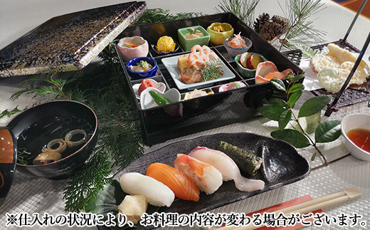 食事が美味しいと評判♪  板前が握る寿司に天ぷらは最高です。