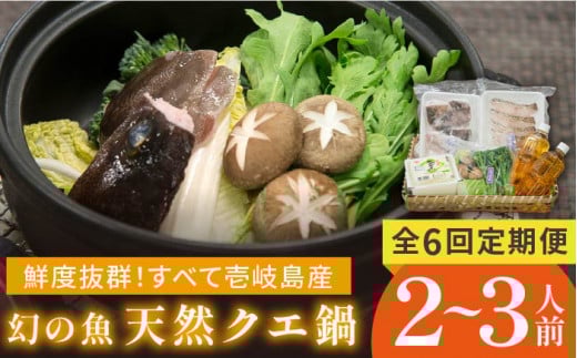 [全6回定期便]天然クエの鍋セット クエ くえ 鍋 鍋セット クエ鍋 新鮮野菜 豆腐 島豆腐 定期便 [JCC004] 174000 174000円