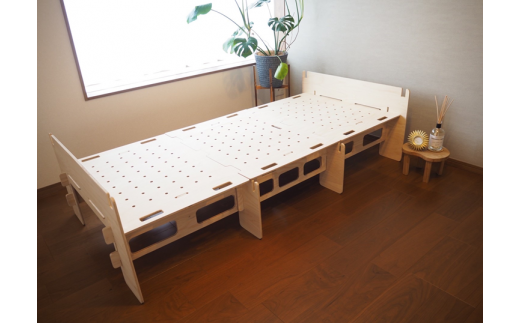 AD06 国産ひのき製組立ベッド 「もくみん＋ (プラス)」 - 滋賀県東近江
