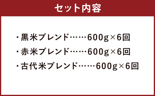 6ヶ月定期便 熊本県 菊池産 もち麦入り雑穀米 贅沢ブレンド 計.8kg