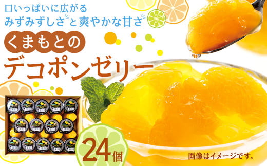 くまもとのデコポンゼリー 130g×24個 デコポン ゼリー 果物 柑橘 フルーツ 625586 - 熊本県水俣市