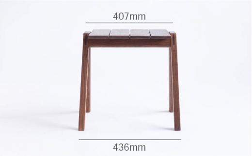 【グッドデザイン2019受賞】MINAZUKI STOOL（スタッキングスツール） ウォルナット（1脚） 家具 イス チェア 長崎市/吉永製作所  [LIH006]