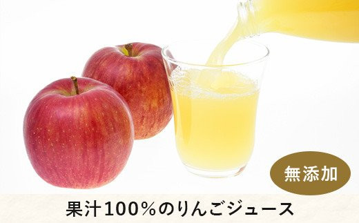1036]無添加 りんごジュース 1000mL×3本 ＜ラベル無し＞ 果汁100 