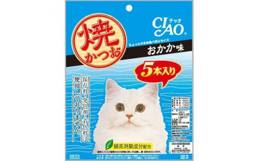 キャットフード いなば チャオ・焼かつお 全４風味（５本入×６袋セット