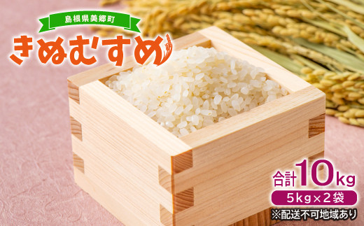 令和4年産 石見地方 邑智郡産 きぬむすめ 10kg 令和4年度産 島根県産 邑智郡産 美郷町産 米 お米 精米 白米 ブランド米 きぬむすめ 5kg 2袋 合計10kg 22年産 島根県美郷町 ふるさとチョイス ふるさと納税サイト