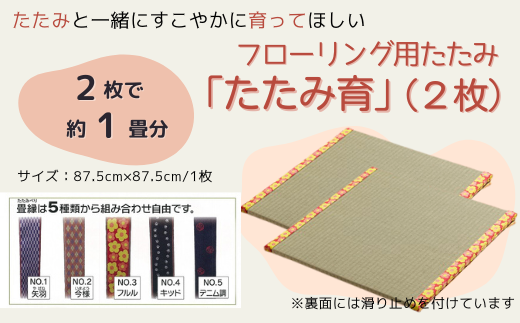 フローリング用たたみ「たたみ育」2枚065-001 1319380 - 岡山県総社市