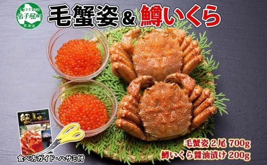 北海道を代表する毛蟹と鱒いくら醤油漬けの海鮮セットです！