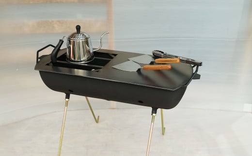 プロパン ボンベ BBQ コンロ 600型 (長足) 鉄板 網