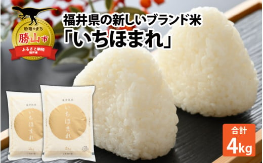 令和5年産 福井県の新しいブランド米 いちほまれ2kg ×2袋（計 4kg）[A-015007]