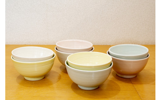 理創夢工房「彫模様シリーズ/卵かけ飯碗セット」[中:青 / 小:青]