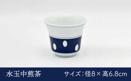 [肥前吉田焼]水玉茶器セットB（急須1・湯呑2）【副千製陶所