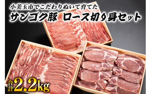 2-I 脂身が甘い!サンゴク豚(ロース切り身セット)2.2kg
