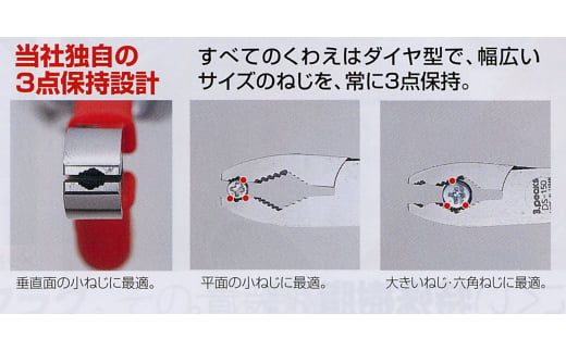 強力トラスねじプライヤー（DS-175TZ） [3.peaks（スリーピークス