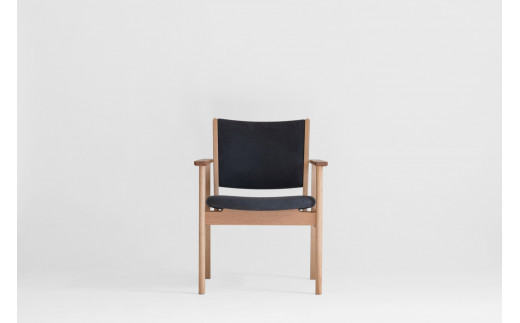 LIM Living Chair リムリビングチェア（ミズナラ）布座：チャコール