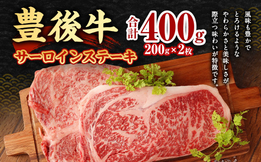 【大分県産】豊後牛 サーロイン ステーキ 400g (200g×2) 牛肉