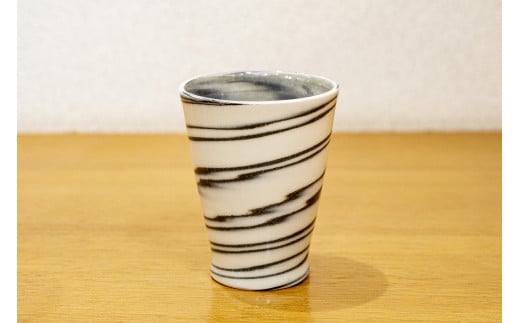 理創夢工房「白土練込みシリーズ/酎ハイカップ」[カラー:白]