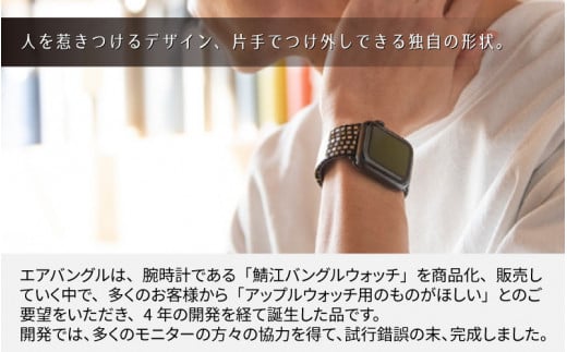 Apple Watch専用バンド 「Air bangle」 シックラデン（38 / 40 / 41モデル）[E-03403]