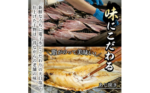 ＜定期便・全3回＞【訳あり】鹿児島県産干物！あくねの地魚づくし＜5種＞国産 魚介 きびなご 鯵 あじ 鯖 さば ひもの いわしフライ  詰め合わせ【又間水産】33-2