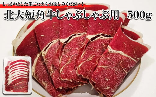 北海道産 北大 短角牛 しゃぶしゃぶ 用 500g 日本短角牛 焼肉 牛肉 希少 北海道大学