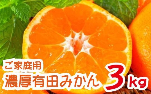 農園直送!完熟有田みかん 3kg [11月発送(11月上旬〜11月下旬)]※北海道・沖縄・離島配送不可 /みかん ミカン 蜜柑 柑橘 フルーツ 果物 くだもの 旬 温州みかん 和歌山[ard002-2A-1]