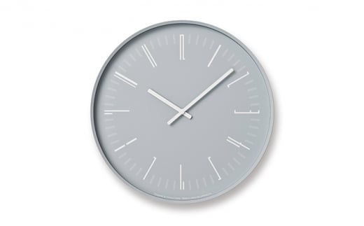 Draw wall clock / グレー（KK18-13 GY）レムノス Lemnos 時計[№5616-1037] 855839 - 富山県高岡市