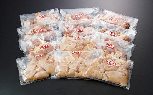 氷温(R) 熟成 鶏モモ ・ ムネ 一口カット 3600g 鶏肉