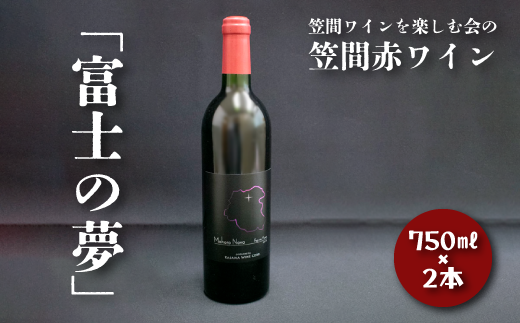 笠間赤ワイン 富士の夢 2本セット 369511 - 茨城県笠間市
