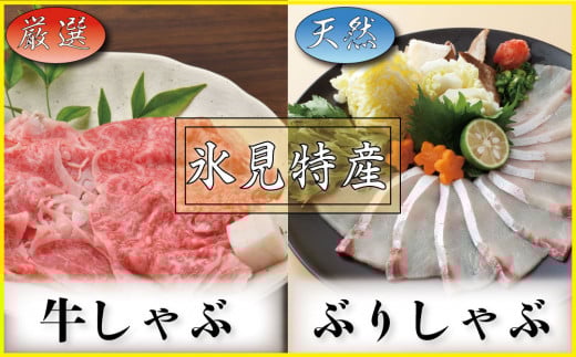 寒ぶり 氷見産天然ぶり 氷見牛で氷見しゃぶしゃぶセット 富山県氷見市 ふるさとチョイス ふるさと納税サイト