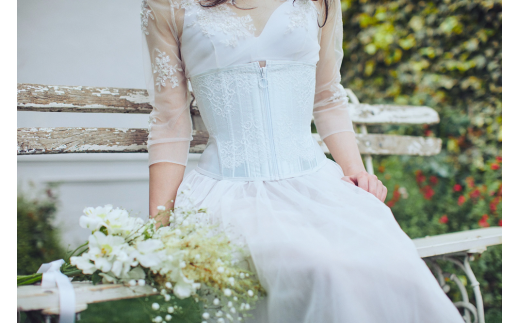 君津市製】Enchanted corset ミスグレース 色：ホワイトブーケ Mサイズ