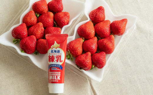 福岡県産 あまおう 2パック ＆ 練乳 いちご 苺 フルーツ 国産 セット