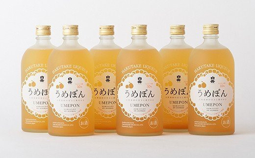 梅酒 「うめぽん」720ml 6本 デコポンストレート果汁入