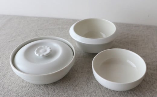 MOTIF Silk 蓋物と千代口と小鉢 3枚セット 吉右ヱ門製陶所