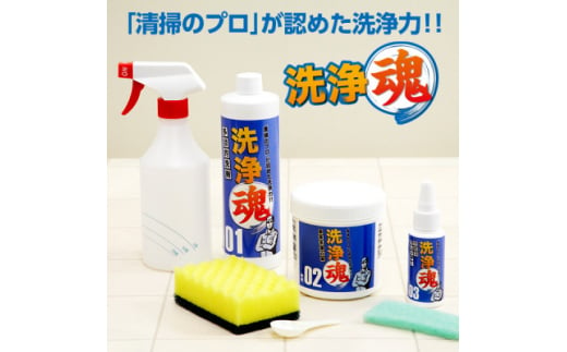 洗浄魂3種類セット 多目的洗剤 & 酸素系漂白剤 & ウロコクレンザー 各1個【1320468】 375299 - 千葉県香取市