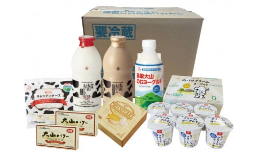 413.鳥取県産生乳使用 こだわりのスイーツ乳製品セット
