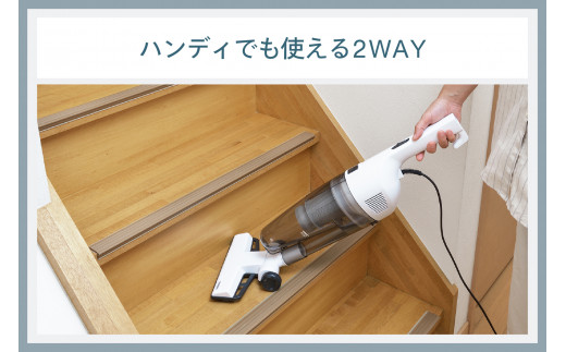 新潟県燕市のふるさと納税 ツインバード サイクロンスティック型クリーナー ( TC-E124SPW ホワイト ) 掃除機 家電