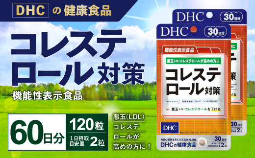 13_5-06 DHC コレステロール対策 【機能性表示食品】 30日分 2個セット