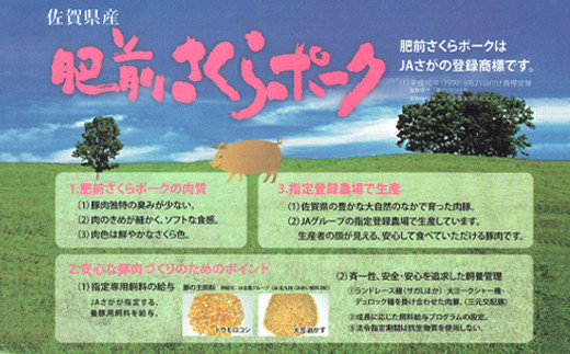 佐賀県産肥前さくらポークと佐賀県産骨太有明鶏ササミのセット